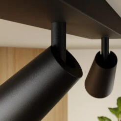 Lucande Angelina Deckenlampe Schwarz-gold, 3-fl. -Lucande 9624854 8