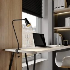 Lucande Angelina Klemmleuchte, Schwarz-gold 12 Lucande Angelina Klemmleuchte, Schwarz-gold -Lucande 9624858 1