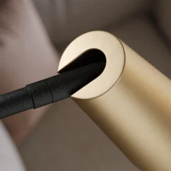 Lucande Angelina Stehleuchte, Messing-gold -Lucande 9624863 6