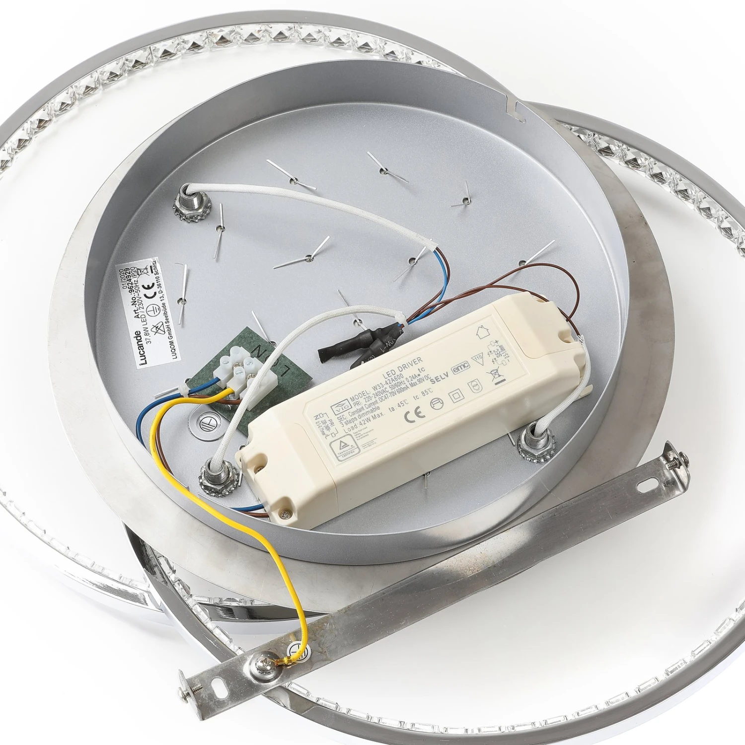 Lucande Keely LED-Deckenleuchte Kristall, 44,5 Cm 10 Lucande Keely LED-Deckenleuchte Kristall, 44,5 Cm – Bild 8