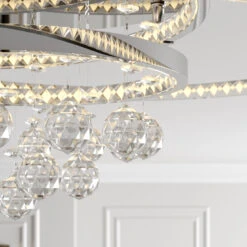 Lucande Keely LED-Deckenleuchte Kristall, 56,5 Cm -Lucande 9624930 3