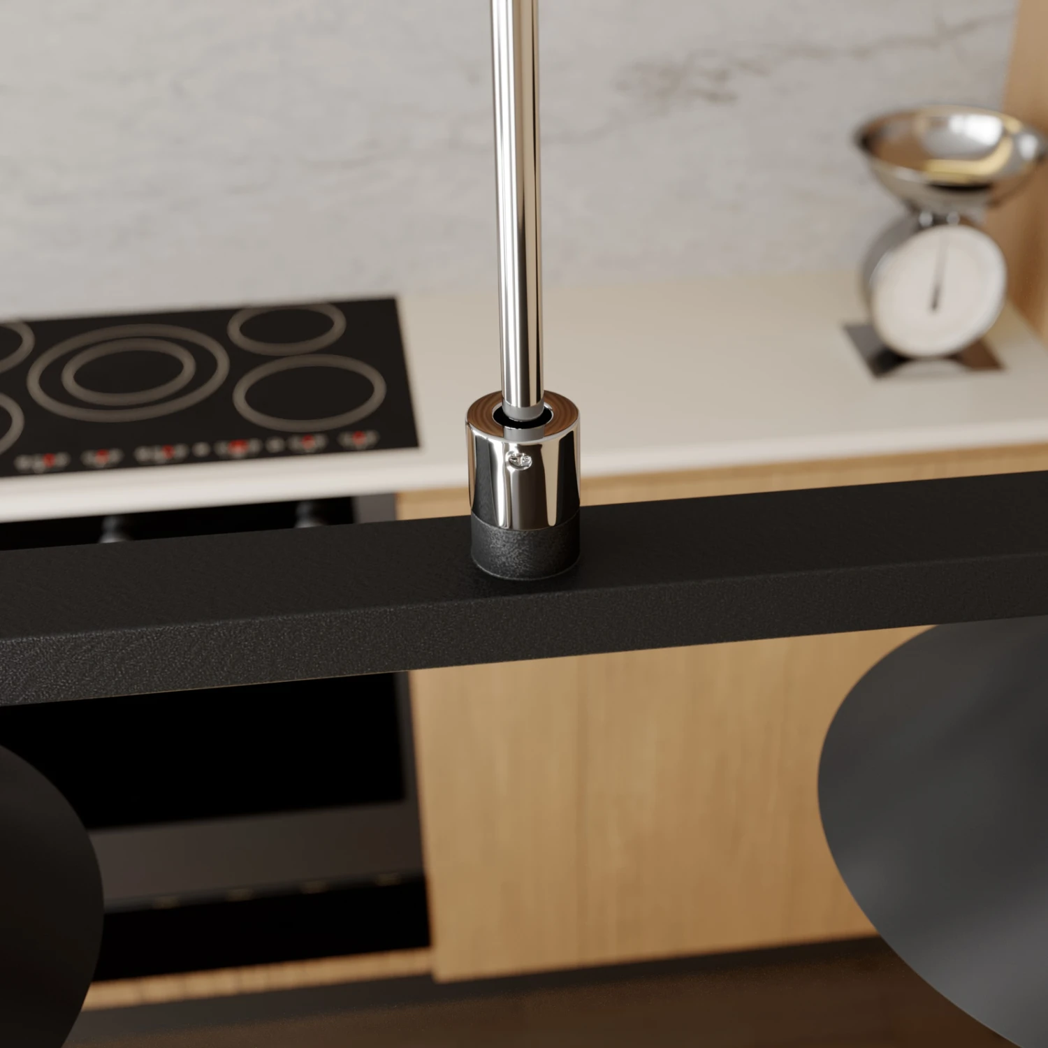 Lucande Kianos LED-Hängeleuchte, Schwarz, 5-fl. 7 Lucande Kianos LED-Hängeleuchte, Schwarz, 5-fl. – Bild 5