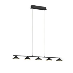 Lucande Kianos LED-Hängeleuchte, Schwarz, 5-fl. 16 Lucande Kianos LED-Hängeleuchte, Schwarz, 5-fl. -Lucande 9624945 5