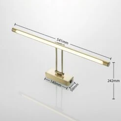 Lucande Dimitrij LED-Bilderleuchte In Altmessing 15 Lucande Dimitrij LED-Bilderleuchte In Altmessing -Lucande 9626106 4