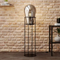 Lucande Viyan Stehleuchte Mit Glasballon