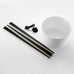 Lucande Bodhi Tripod-Stehleuchte, Zylinder, Weiß 18 Lucande Bodhi Tripod-Stehleuchte, Zylinder, Weiß -Lucande 9626223 7