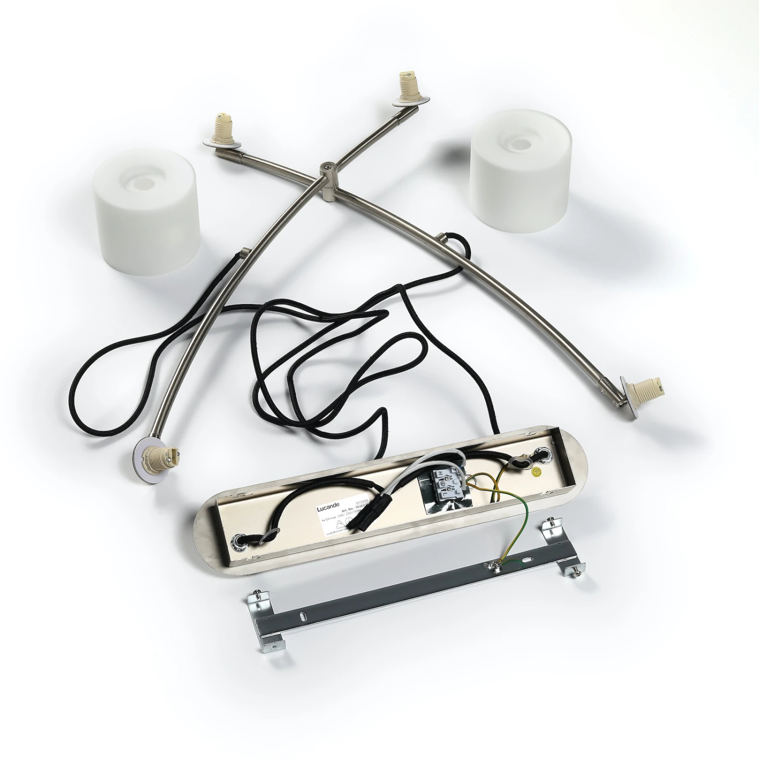 Lucande Juljana Pendellampe, 4-fl., Glasschirme 10 Lucande Juljana Pendellampe, 4-fl., Glasschirme – Bild 8