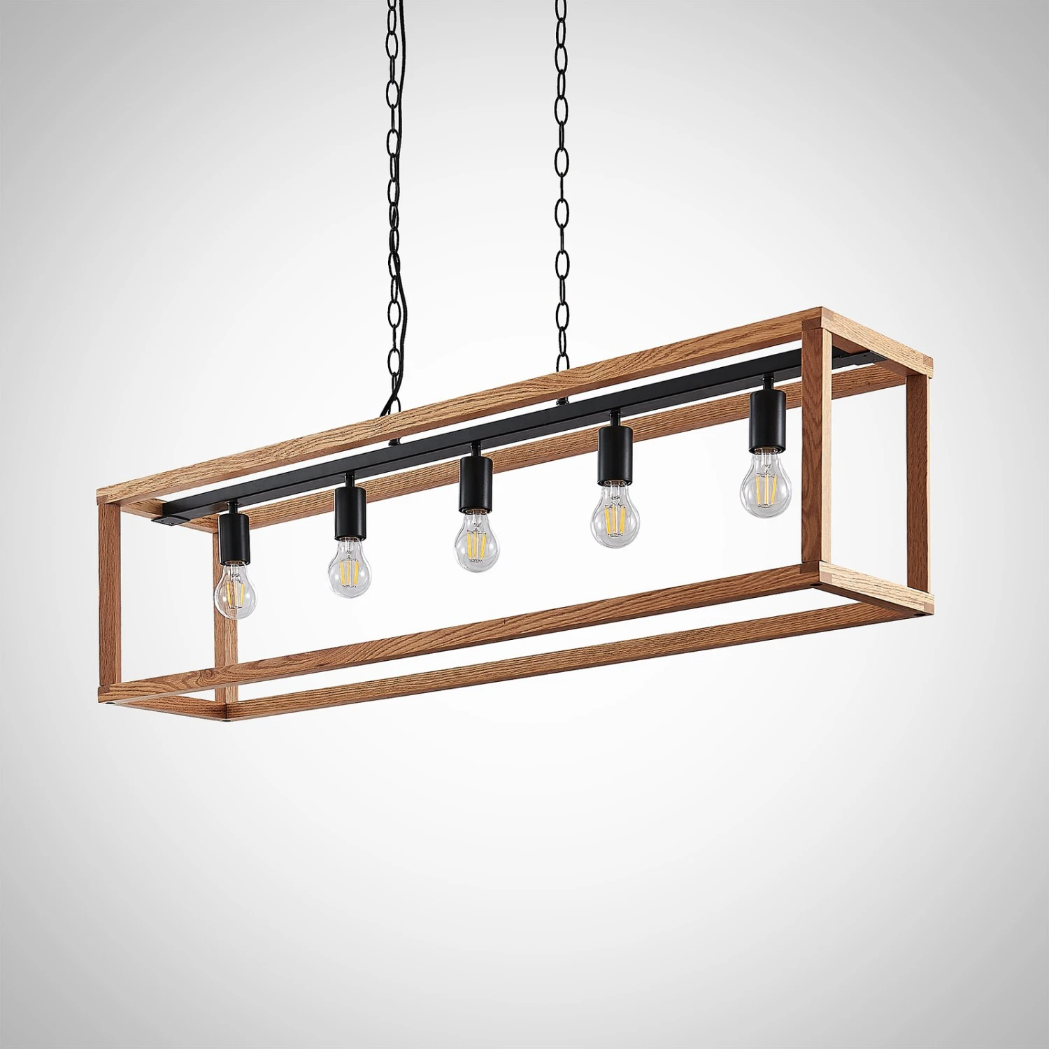 Lucande Sedrik Hängelampe, Fünfflammig 5 Lucande Sedrik Hängelampe, Fünfflammig – Bild 3