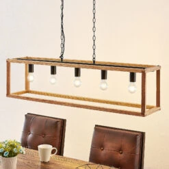 Lucande Sedrik Hängelampe, Fünfflammig