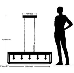 Lucande Sedrik Hängelampe, Fünfflammig 17 Lucande Sedrik Hängelampe, Fünfflammig -Lucande 9626242 6