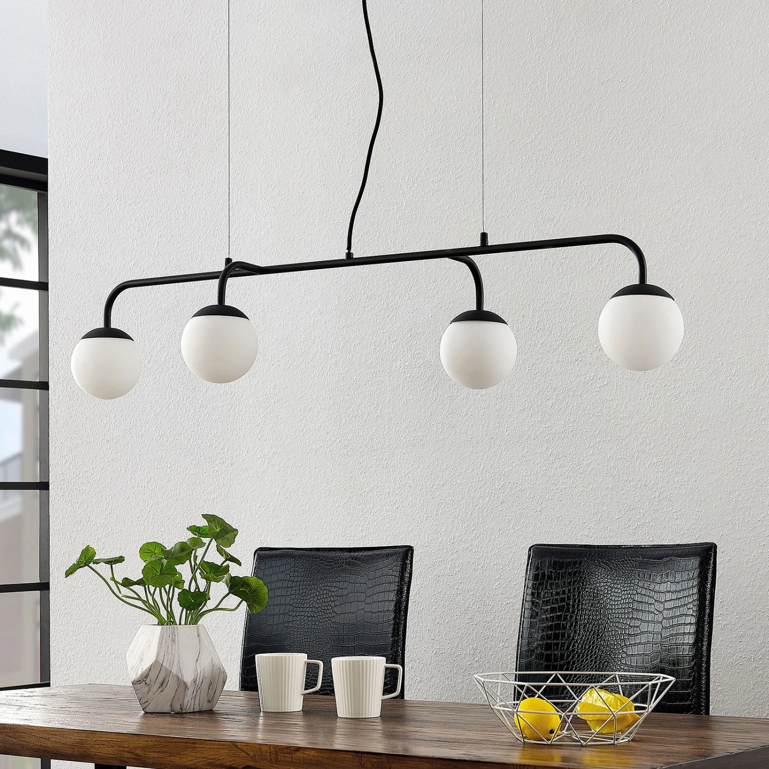 Lucande Rama LED-Hängeleuchte Mit Glasschirmen 4 Lucande Rama LED-Hängeleuchte Mit Glasschirmen – Bild 2