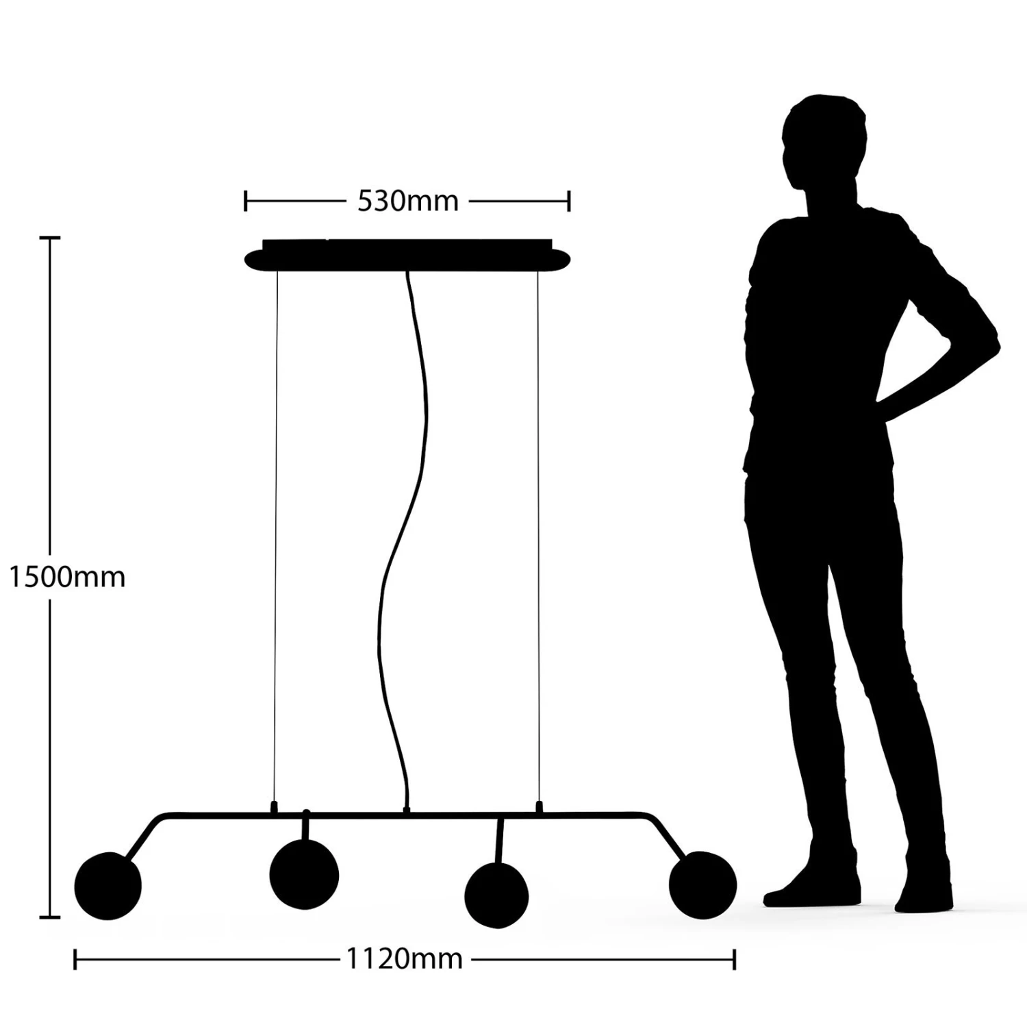 Lucande Rama LED-Hängeleuchte Mit Glasschirmen 7 Lucande Rama LED-Hängeleuchte Mit Glasschirmen – Bild 5