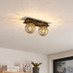 Lucande Evory Deckenleuchte, Eckig, 2-fl. 12 Lucande Evory Deckenleuchte, Eckig, 2-fl. -Lucande 9626372 1