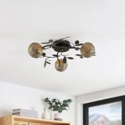 Lucande Evory Deckenleuchte, Rund, 3-fl. -Lucande 9626375 2