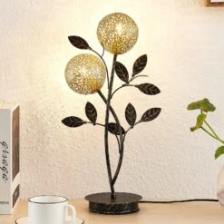 Lucande Evory Tischleuchte, Zweiflammig