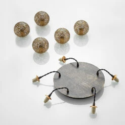 Lucande Zale Hängeleuchte, Rund, 5-fl. -Lucande 9626383 7