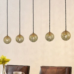 Lucande Zale Hängeleuchte, Länglich, 5-fl. -Lucande 9626384 2