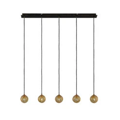 Lucande Zale Hängeleuchte, Länglich, 5-fl. -Lucande 9626384 3