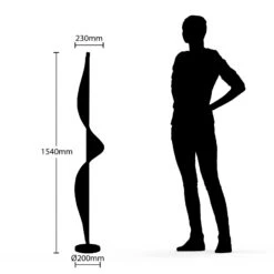 Lucande Edano LED-Stehlampe In Gedrehter Form 17 Lucande Edano LED-Stehlampe In Gedrehter Form -Lucande 9626389 6