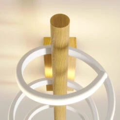 Lucande Milora LED-Wandleuchte, 40 Cm, Eiche -Lucande 9626391 4