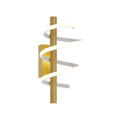 Lucande Milora LED-Wandleuchte, 40 Cm, Eiche -Lucande 9626391 5