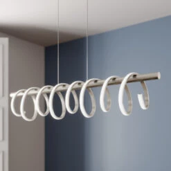 Lucande Milora LED-Pendelleuchte, Nickel -Lucande 9626396 2