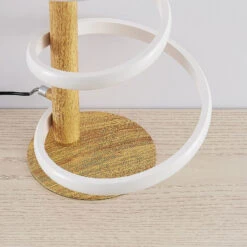 Lucande Milora LED-Tischleuchte, Eiche -Lucande 9626397 3