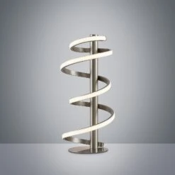 Lucande Milora LED-Tischlampe, Nickel Satin -Lucande 9626398 7