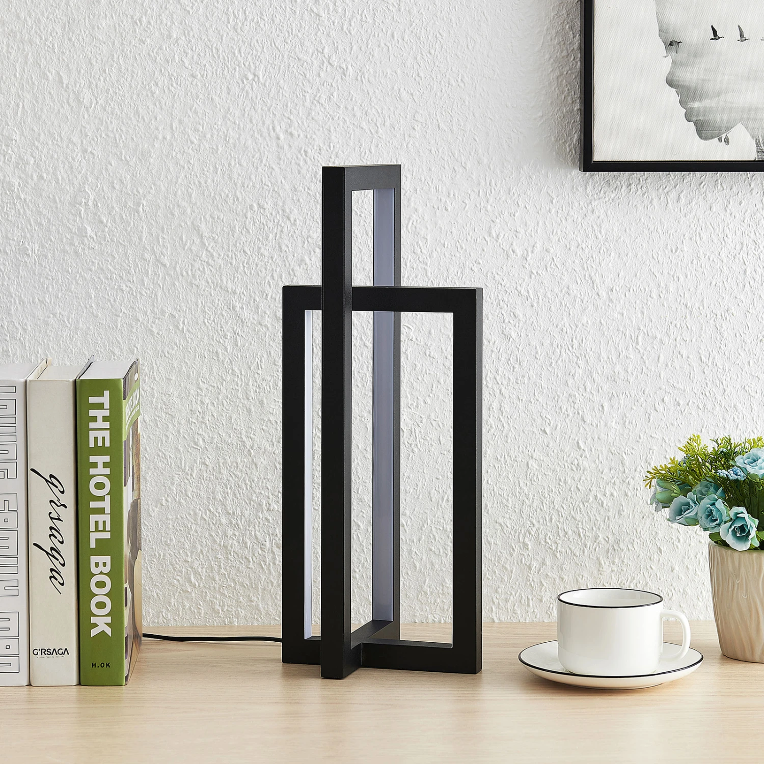 Lucande Hylda LED-Tischleuchte In Schwarz 4 Lucande Hylda LED-Tischleuchte In Schwarz – Bild 2