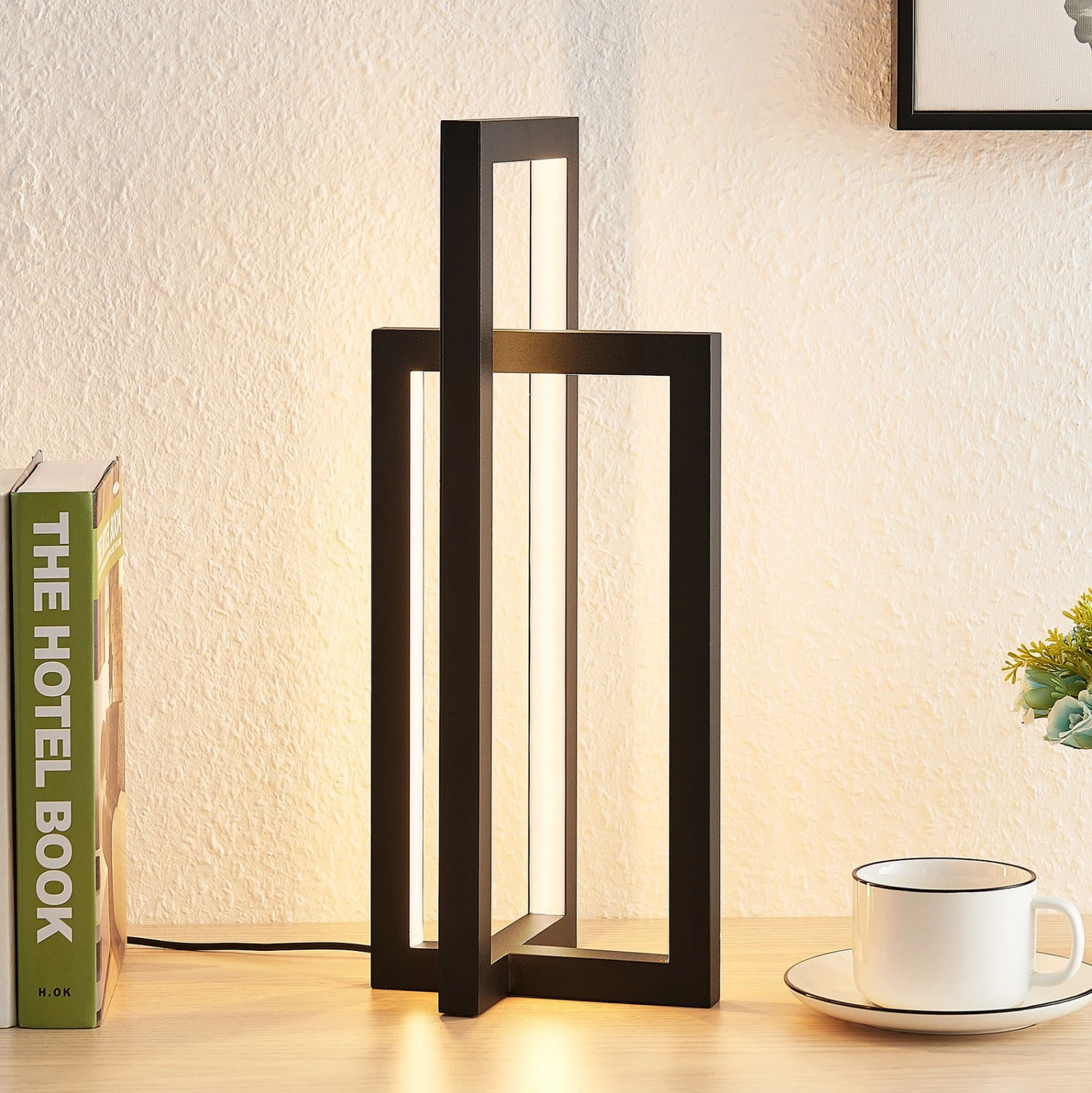 Lucande Hylda LED-Tischleuchte In Schwarz 3 Lucande Hylda LED-Tischleuchte In Schwarz