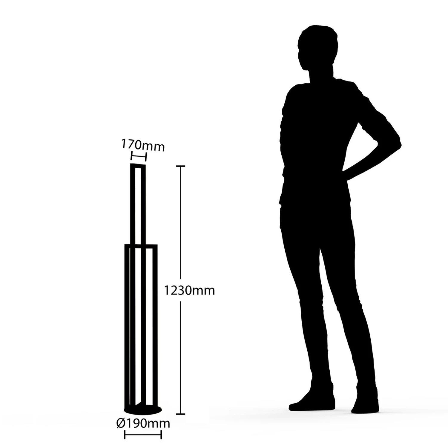Lucande Hylda LED-Stehleuchte In Schwarz 9 Lucande Hylda LED-Stehleuchte In Schwarz – Bild 7