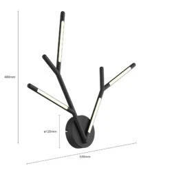 Lucande Cuerno LED-Wandleuchte In Schwarz-Weiß 17 Lucande Cuerno LED-Wandleuchte In Schwarz-Weiß -Lucande 9626405 6