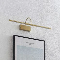 Lucande Fehmke LED-Bilderleuchte, Messing Antik -Lucande 9626430 1