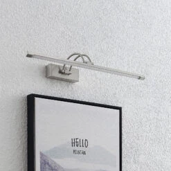 Lucande Felena LED-Bilderleuchte, Nickel Satiniert -Lucande 9626431 1