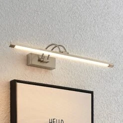 Lucande Felena LED-Bilderleuchte, Nickel Satiniert -Lucande 9626431 2