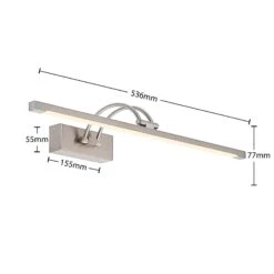 Lucande Felena LED-Bilderleuchte, Nickel Satiniert -Lucande 9626431 5
