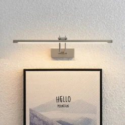 Lucande Felena LED-Bilderleuchte, Nickel Satiniert -Lucande 9626431 6