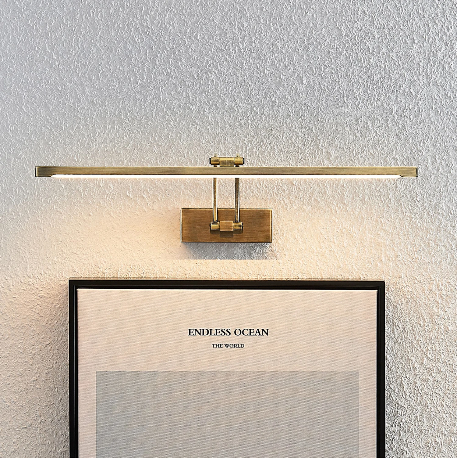 Lucande Felena LED-Bilderleuchte, Messing Antik 9 Lucande Felena LED-Bilderleuchte, Messing Antik – Bild 7