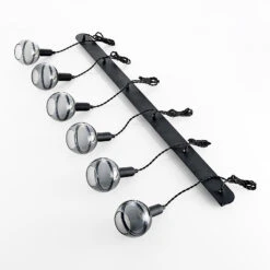 Lucande Ably Hängeleuchte, Rauchglas, Sechsflammig -Lucande 9626474 7