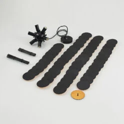 Lucande Noctavi Hängeleuchte, Schwarz-gold -Lucande 9626546 7