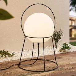 Lucande Hoyka Außentischlampe Mit Kugel