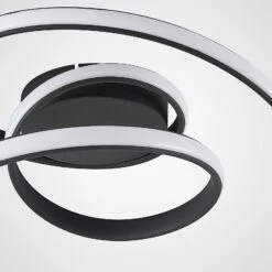 Lucande Sakina LED-Deckenleuchte, Sandschwarz -Lucande 9626550 4