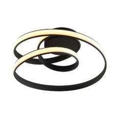 Lucande Sakina LED-Deckenleuchte, Sandschwarz -Lucande 9626550 5