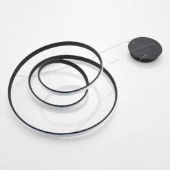 Lucande Sakina LED-Hängeleuchte Sandschwarz Ø 58cm -Lucande 9626554 7