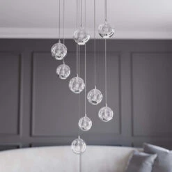 Lucande Hayley LED-Hängelampe, 9-flammig, Chrom 13 Lucande Hayley LED-Hängelampe, 9-flammig, Chrom -Lucande 9626555 2