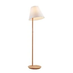 Lucande Jinda Stehlampe, Holzgestell, Stoff Weiß 14 Lucande Jinda Stehlampe, Holzgestell, Stoff Weiß -Lucande 9627081 3