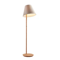 Lucande Jinda Stehlampe, Holzgestell, Samt Grau 14 Lucande Jinda Stehlampe, Holzgestell, Samt Grau -Lucande 9627082 3