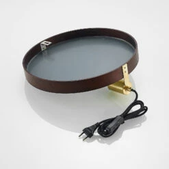 Lucande Lumani Wandleuchte Mit Spiegel, Braun -Lucande 9627238 8