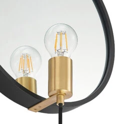 Lucande Lumani Wandleuchte Mit Spiegel, Schwarz 18 Lucande Lumani Wandleuchte Mit Spiegel, Schwarz -Lucande 9627239 7