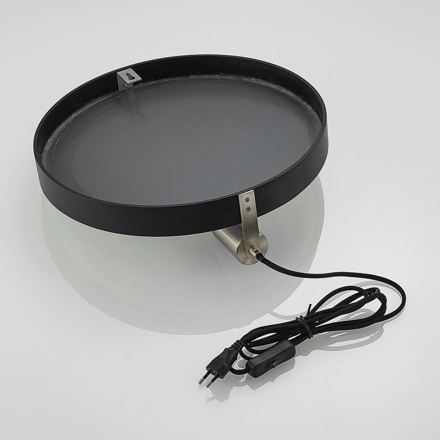 Lucande Lumani Wandleuchte Mit Spiegel, Schwarz 11 Lucande Lumani Wandleuchte Mit Spiegel, Schwarz – Bild 9